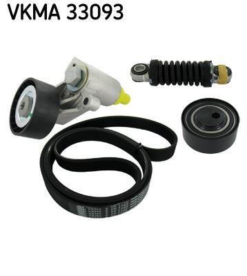 Kit de courroie d'accessoire (Courroie d’alternateur) SKF ref. VKMA 33093